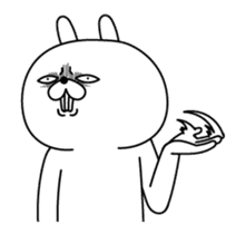 Rabbit expression is too rich(Anime4) sticker #13356443