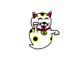 Animations: Ghost's lucky cat sticker #13356800