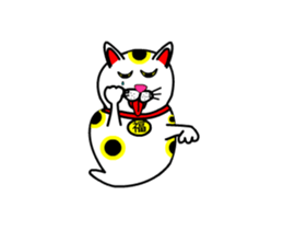 Animations: Ghost's lucky cat sticker #13356801