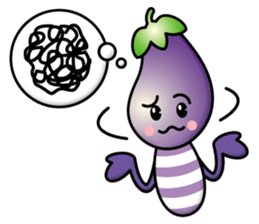 Eggplant&Green Pepper sticker #13357814