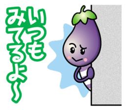 Eggplant&Green Pepper sticker #13357846
