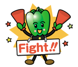 Eggplant&Green Pepper sticker #13357859