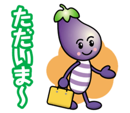 Eggplant&Green Pepper sticker #13357862