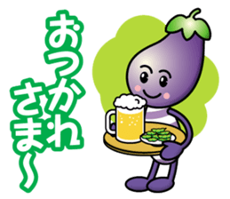 Eggplant&Green Pepper sticker #13357865