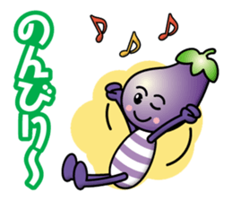 Eggplant&Green Pepper sticker #13357866