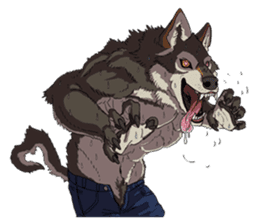 Werewolf Sticker by Gunso sticker #13357886