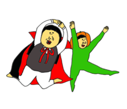 Happy Halloween and Christmas sticker #13357925