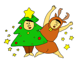 Happy Halloween and Christmas sticker #13357940