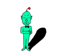 Alien to irritate the person sticker #13359139