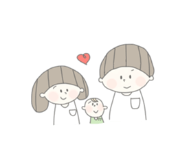 Bobbed hair mama. sticker #13360611