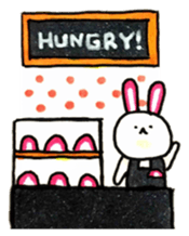 Kamaboko rabbit 2 sticker #13361111
