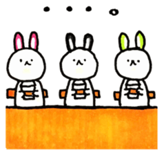 Kamaboko rabbit 2 sticker #13361125
