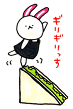 Kamaboko rabbit 2 sticker #13361135