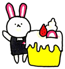 Kamaboko rabbit 2 sticker #13361146