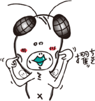 White eyes boundary sticker #13362042