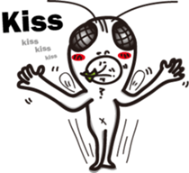 White eyes boundary sticker #13362043