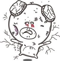 White eyes boundary sticker #13362046