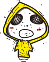 White eyes boundary sticker #13362055