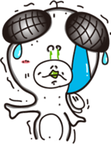 White eyes boundary sticker #13362062