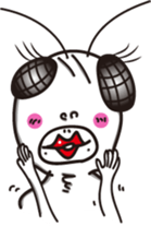 White eyes boundary sticker #13362066