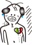 White eyes boundary sticker #13362068