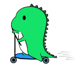 silly dinosaur 2 sticker #13363767