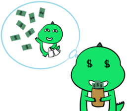 silly dinosaur 2 sticker #13363780