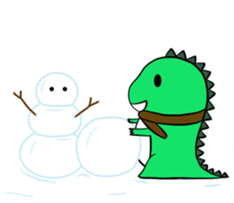 silly dinosaur 2 sticker #13363781