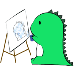 silly dinosaur 2 sticker #13363789