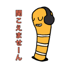 Spotted garden eel and Hermit crab sticker #13363936