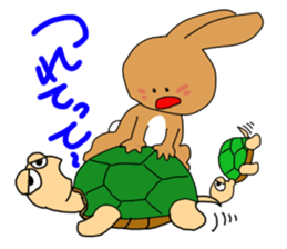 Rabit "woo"2 sticker #13364031