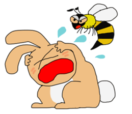 Rabit "woo"2 sticker #13364035