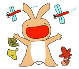 Rabit "woo"2 sticker #13364037