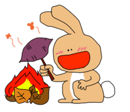 Rabit "woo"2 sticker #13364038
