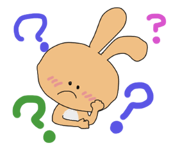 Rabit "woo"2 sticker #13364051