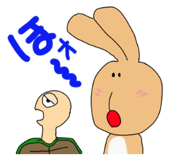Rabit "woo"2 sticker #13364052