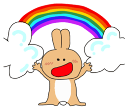 Rabit "woo"2 sticker #13364058