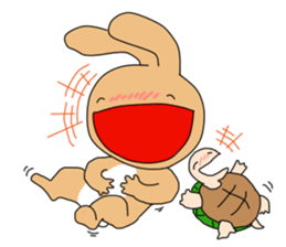 Rabit "woo"2 sticker #13364067