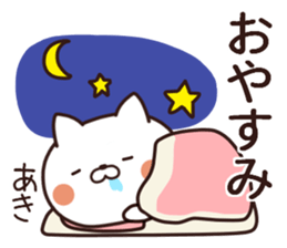 aki name sticker #13364351