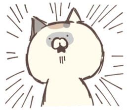 hagemashi cat 7 sticker #13364877