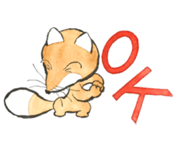 Dream fox2 konchikichi sticker #13365344