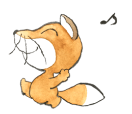 Dream fox2 konchikichi sticker #13365380