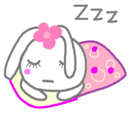 Happy cute rabbit sticker #13365755