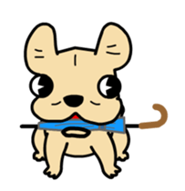 French Bulldog Animated Stikers sticker #13366299