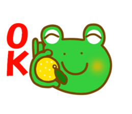 Winter frog sticker #13366697