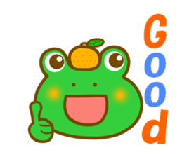 Winter frog sticker #13366700