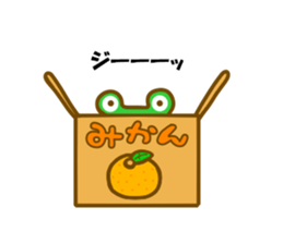 Winter frog sticker #13366714