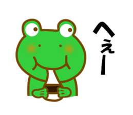 Winter frog sticker #13366720