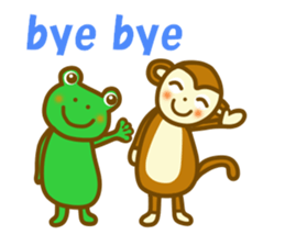 Winter frog sticker #13366733