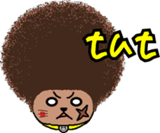 The Seven Afro Cats #3 -Boxing cat- sticker #13367246